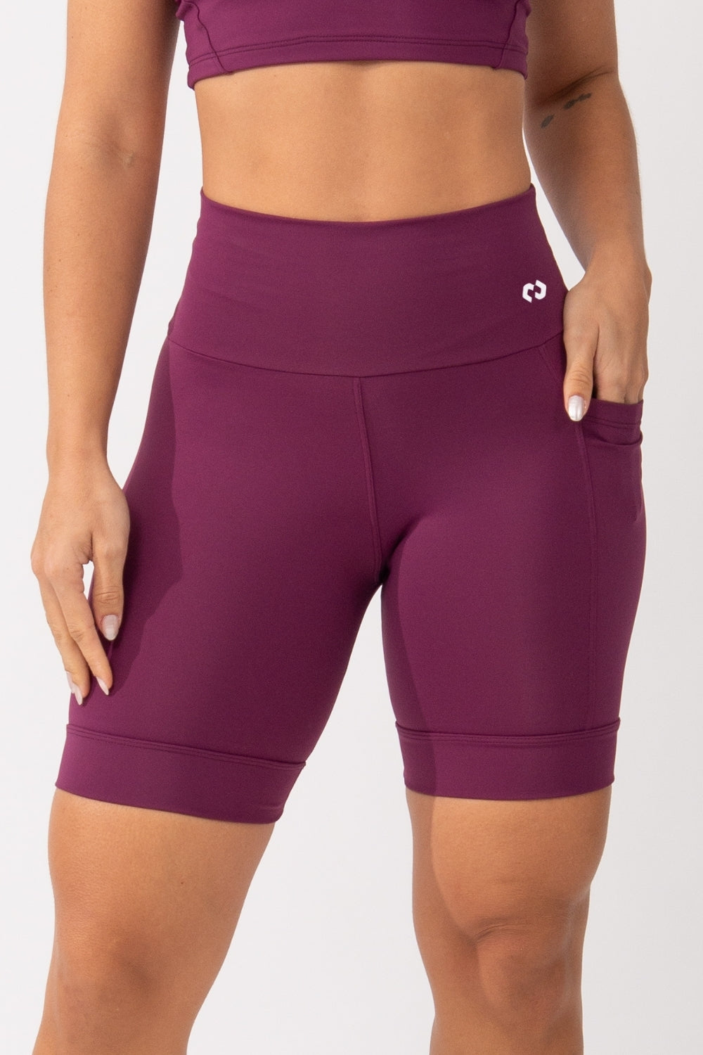 Bermuda Alta Compressão Com Bolso Roxa Run