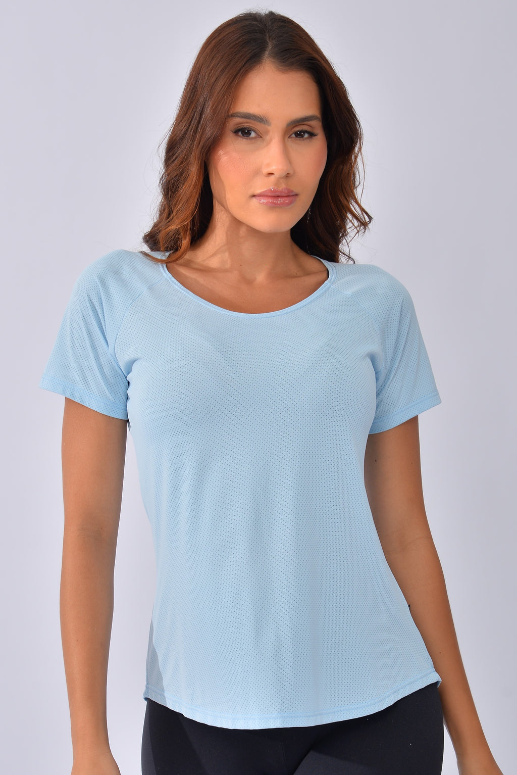 Blusa Fitness Azul Pastel Air Dry Fit
