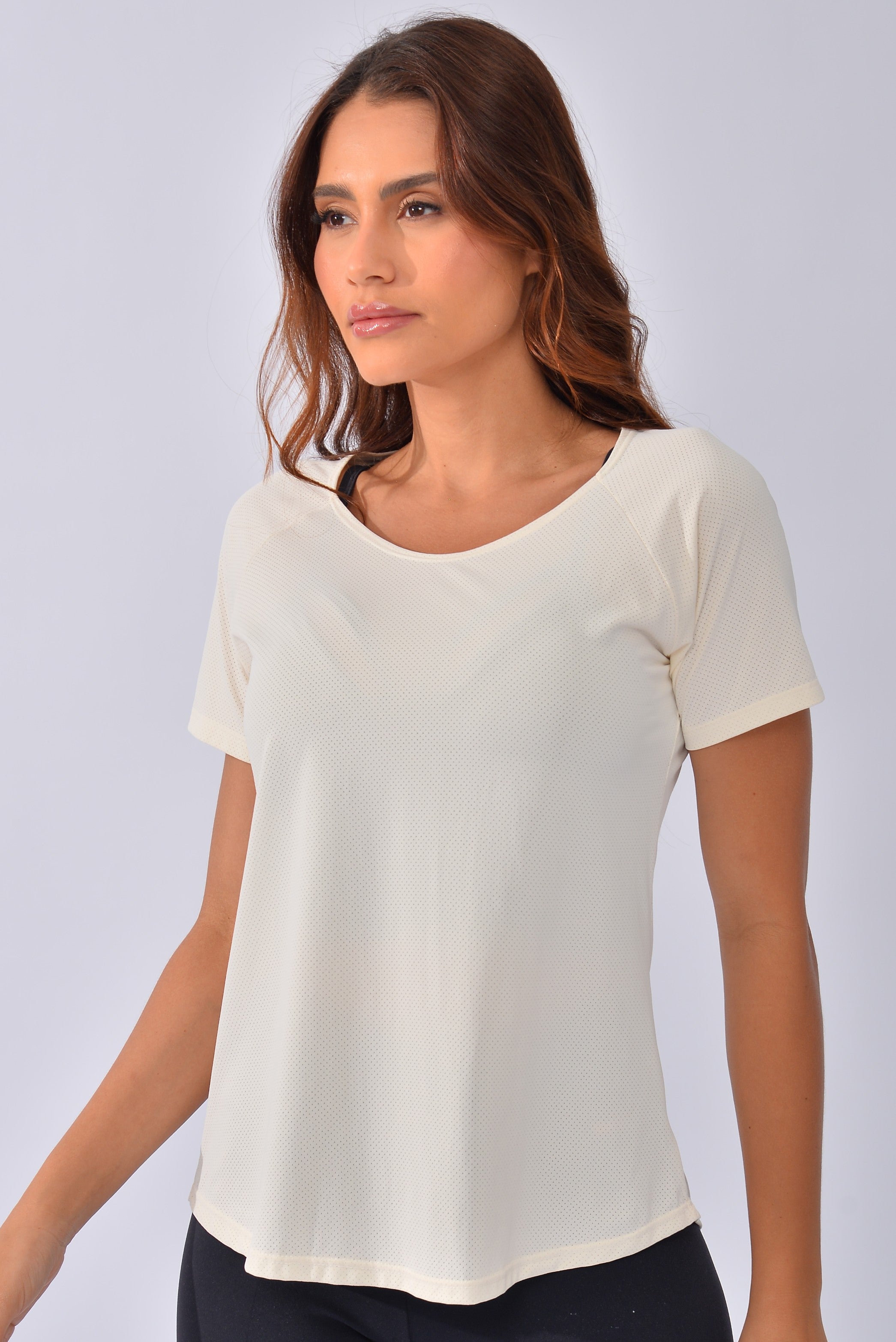 Blusa Fitness Off White Air Dry Fit