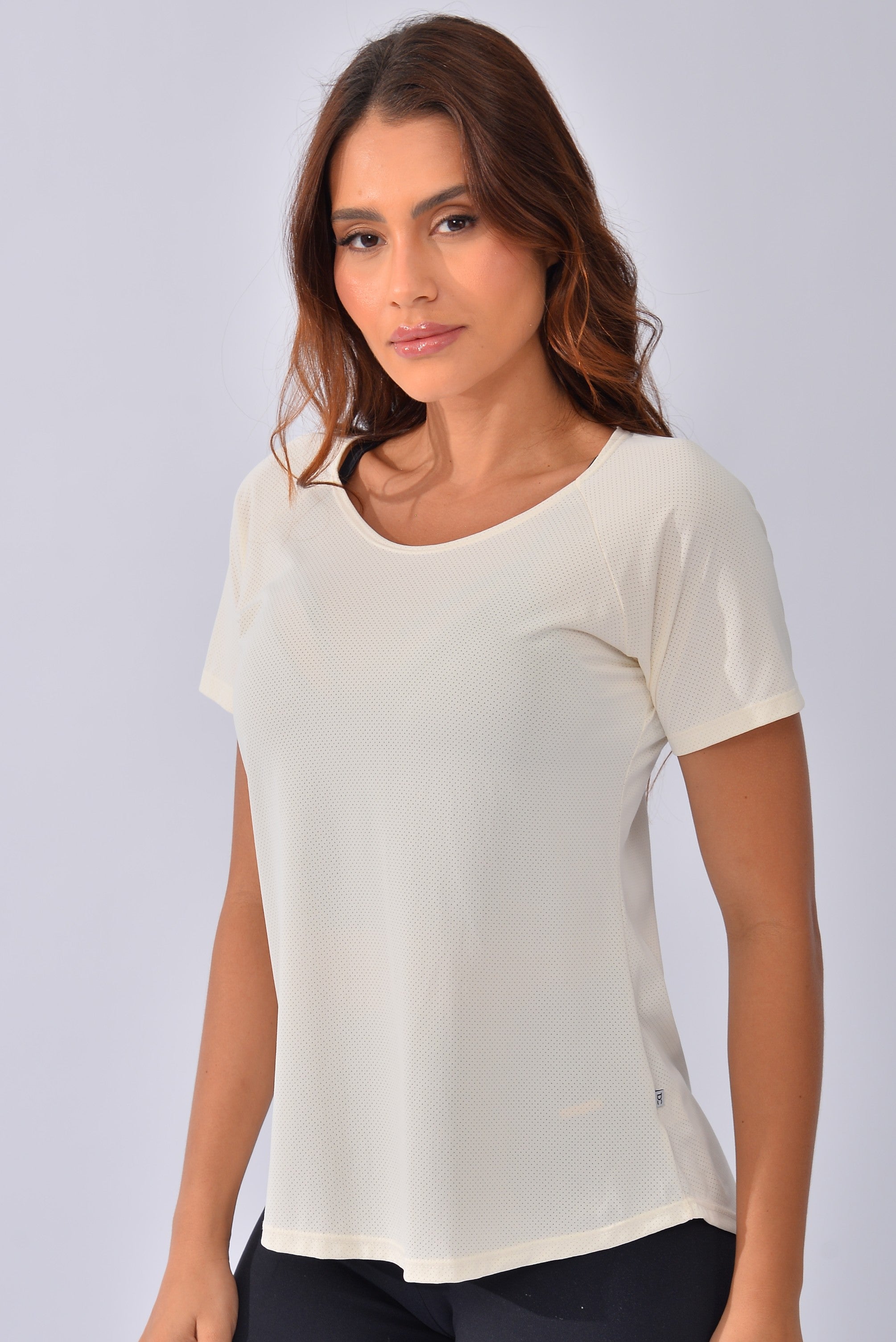 Blusa Fitness Off White Air Dry Fit