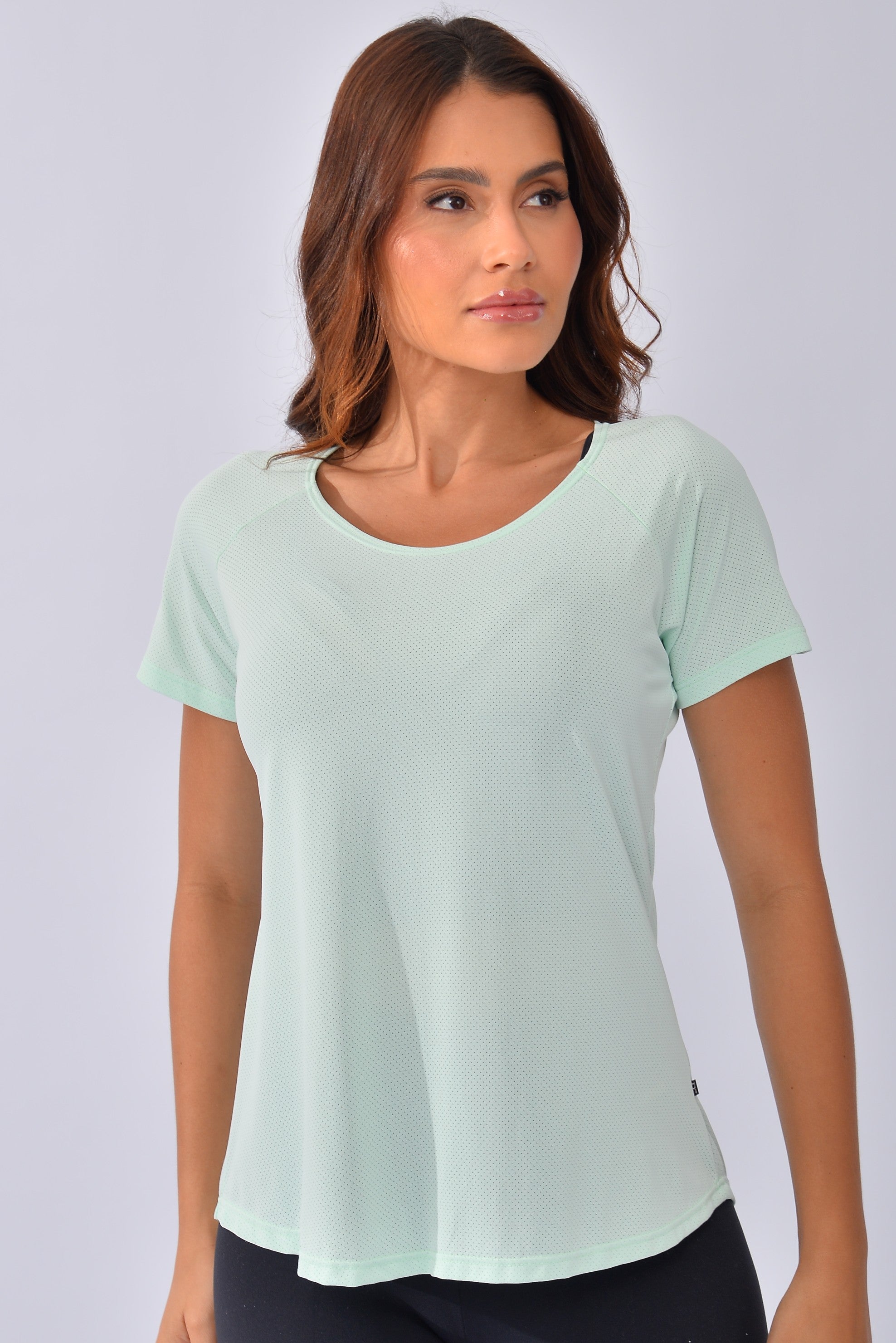 Blusa Fitness Verde Pastel Air Dry Fit