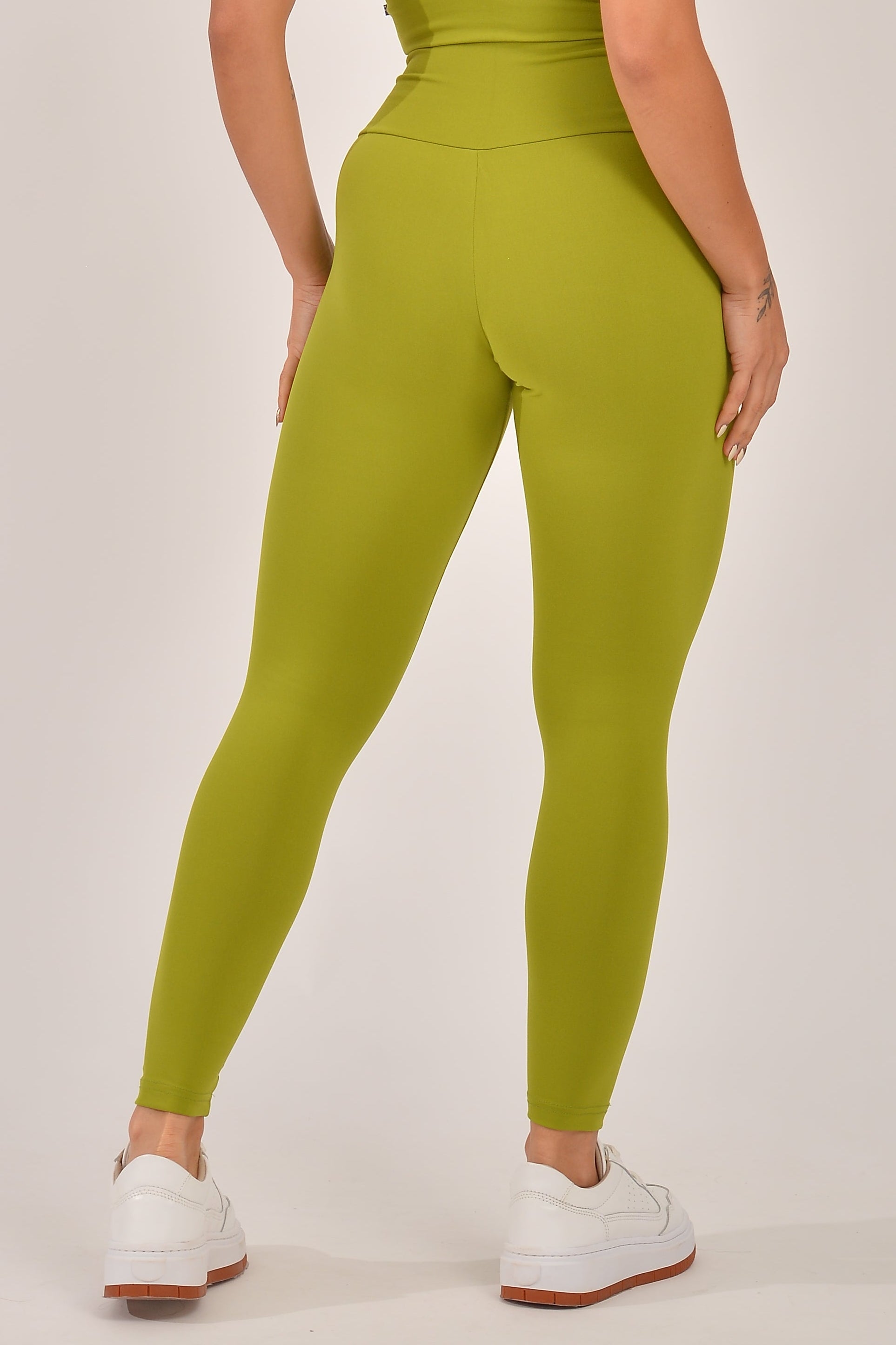 Legging Fitness Cintura Alta Verde Básica