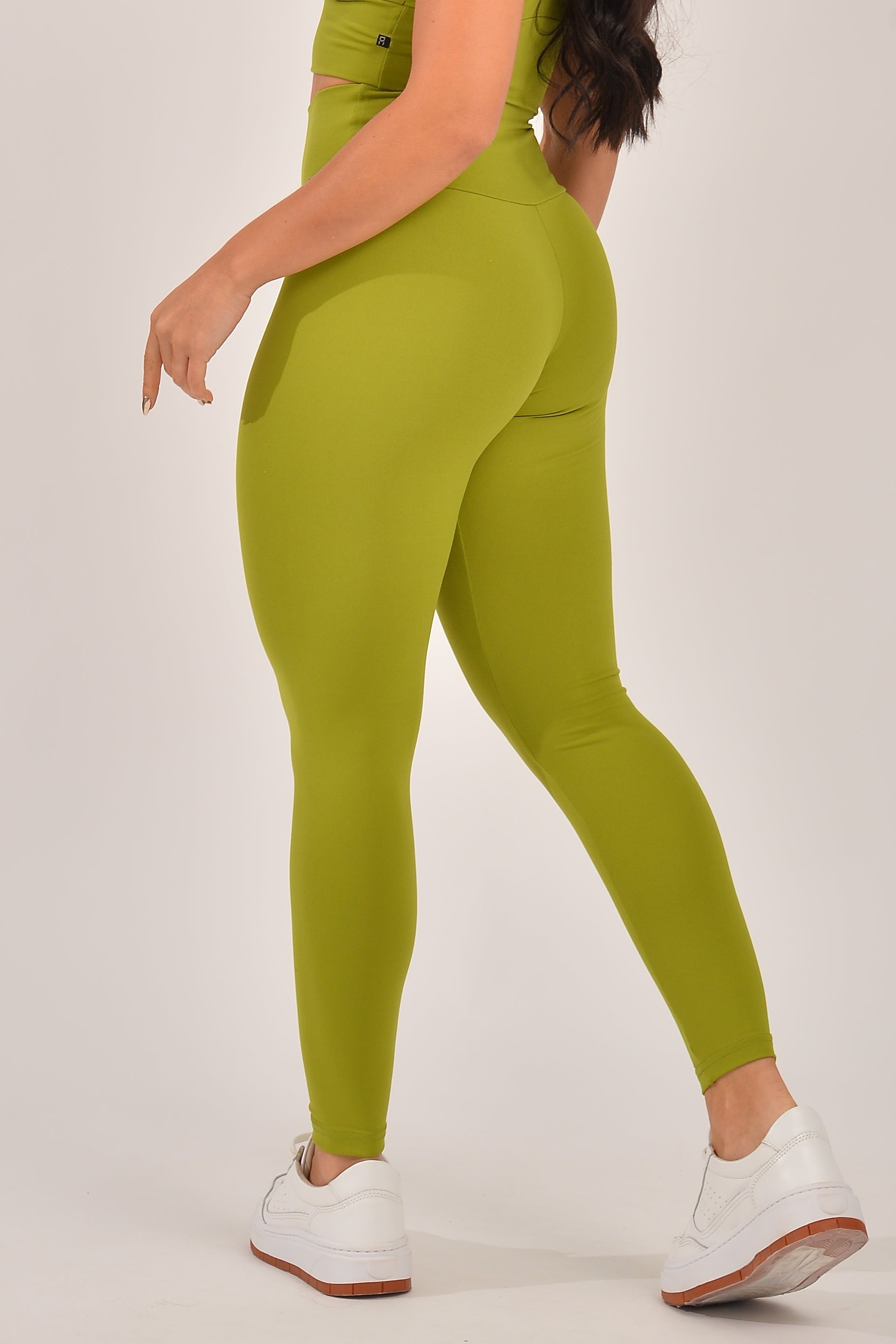 Legging Fitness Cintura Alta Verde Básica
