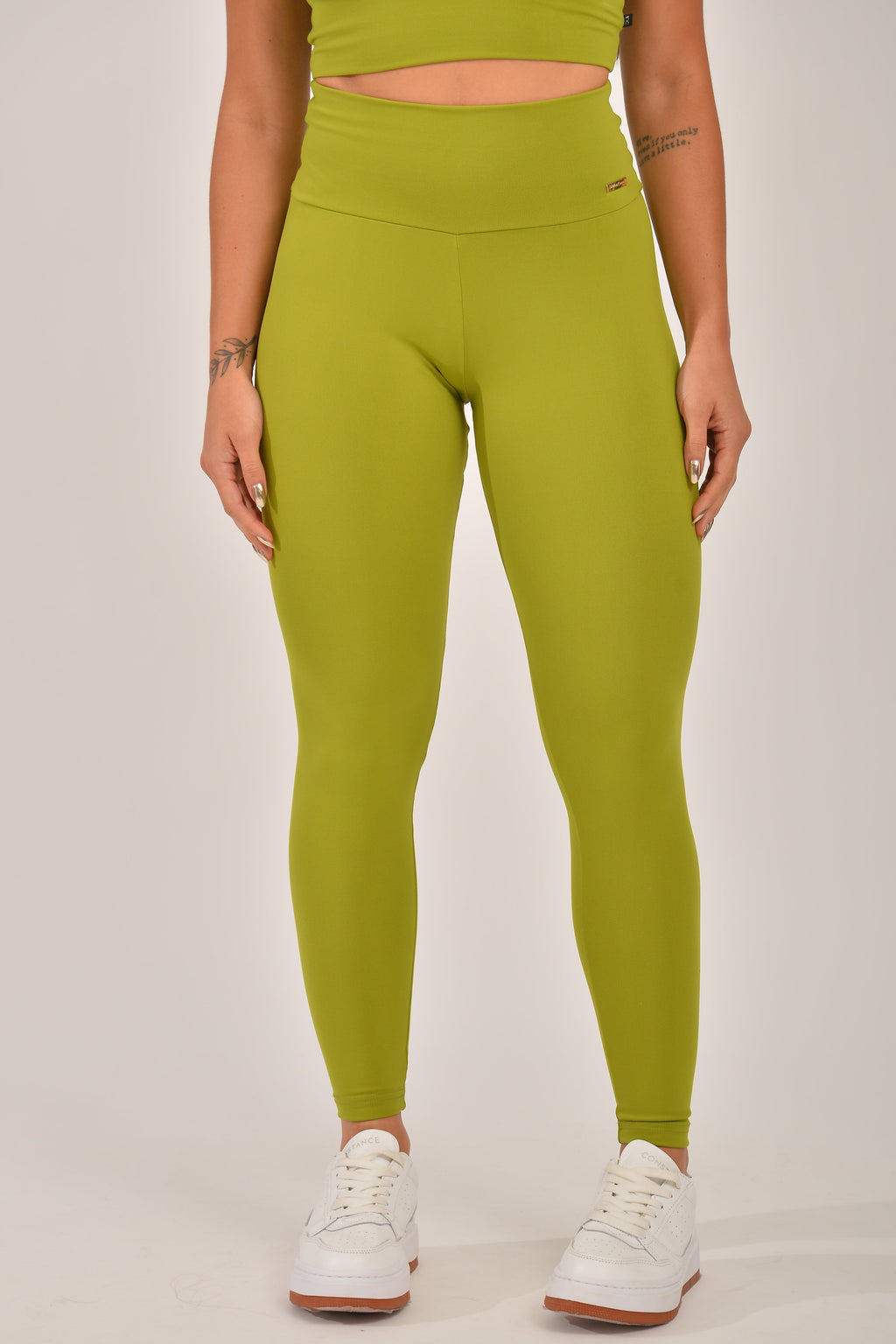 Legging Fitness Cintura Alta Verde Básica