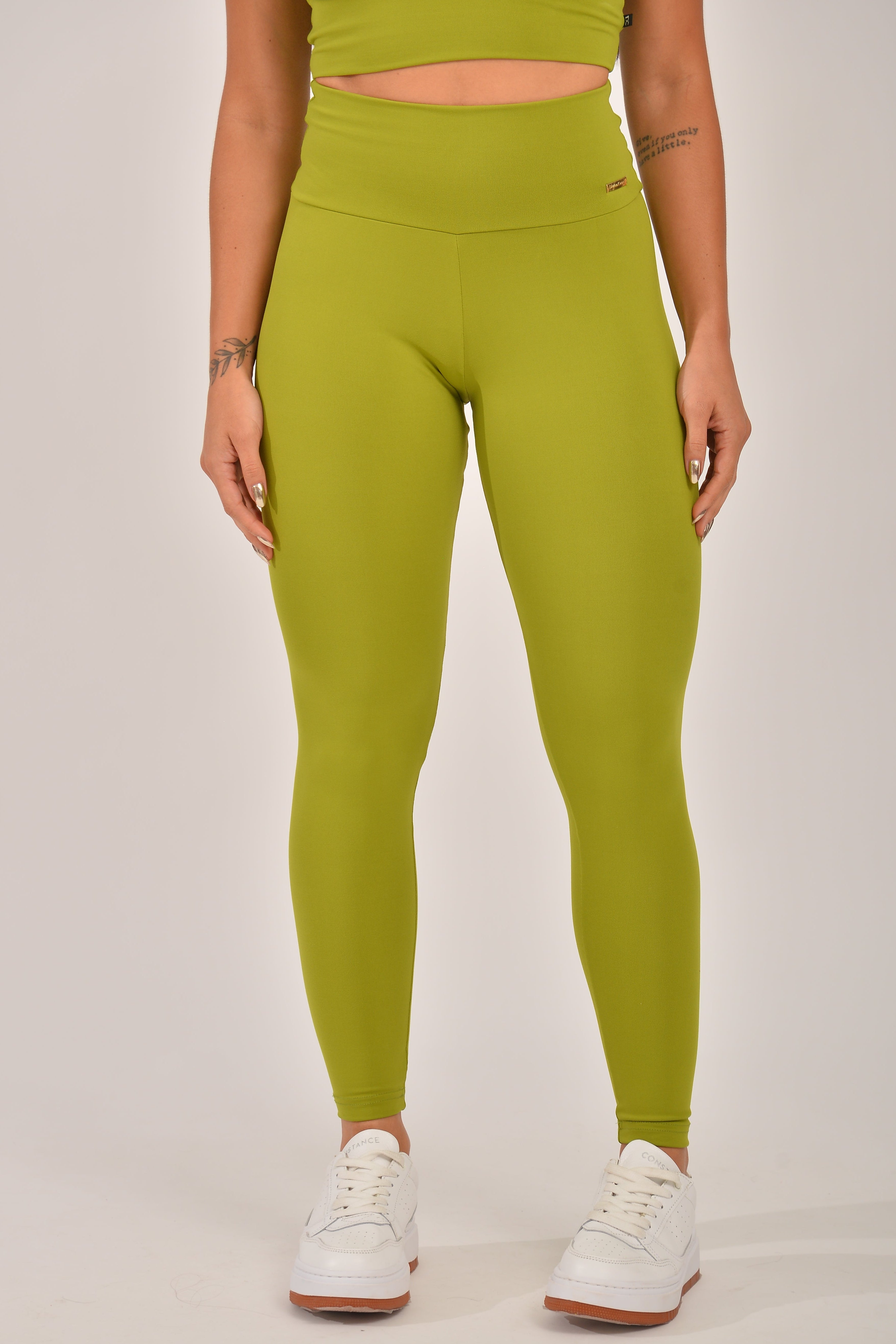 Legging Fitness Cintura Alta Verde Básica