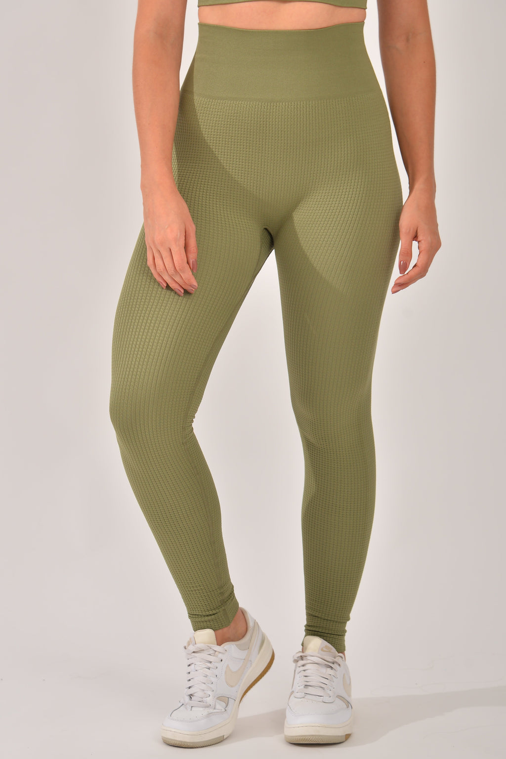 Legging Fitness Feminina Texturizada Verde Sense