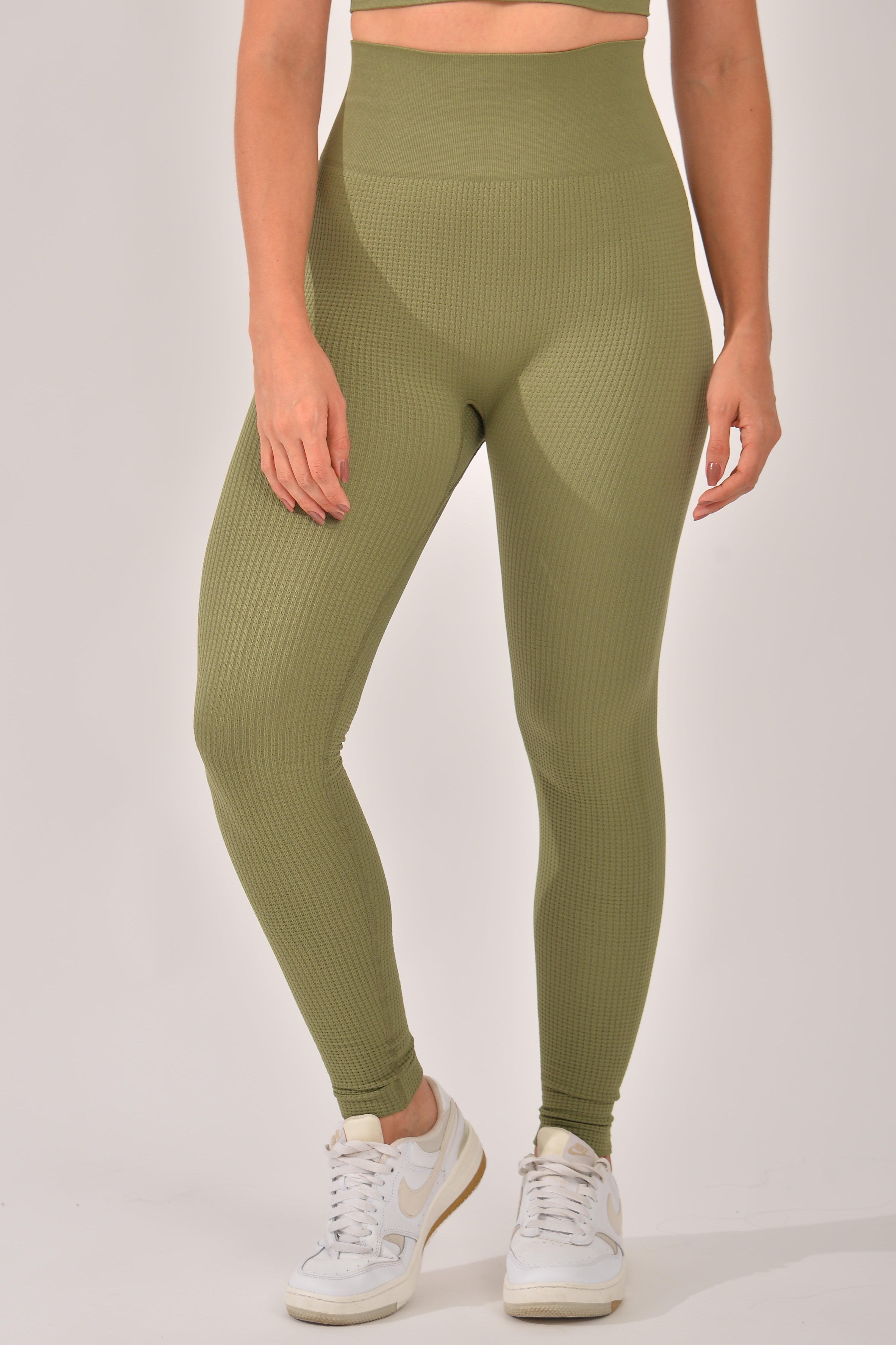 Legging Fitness Feminina Texturizada Verde Sense