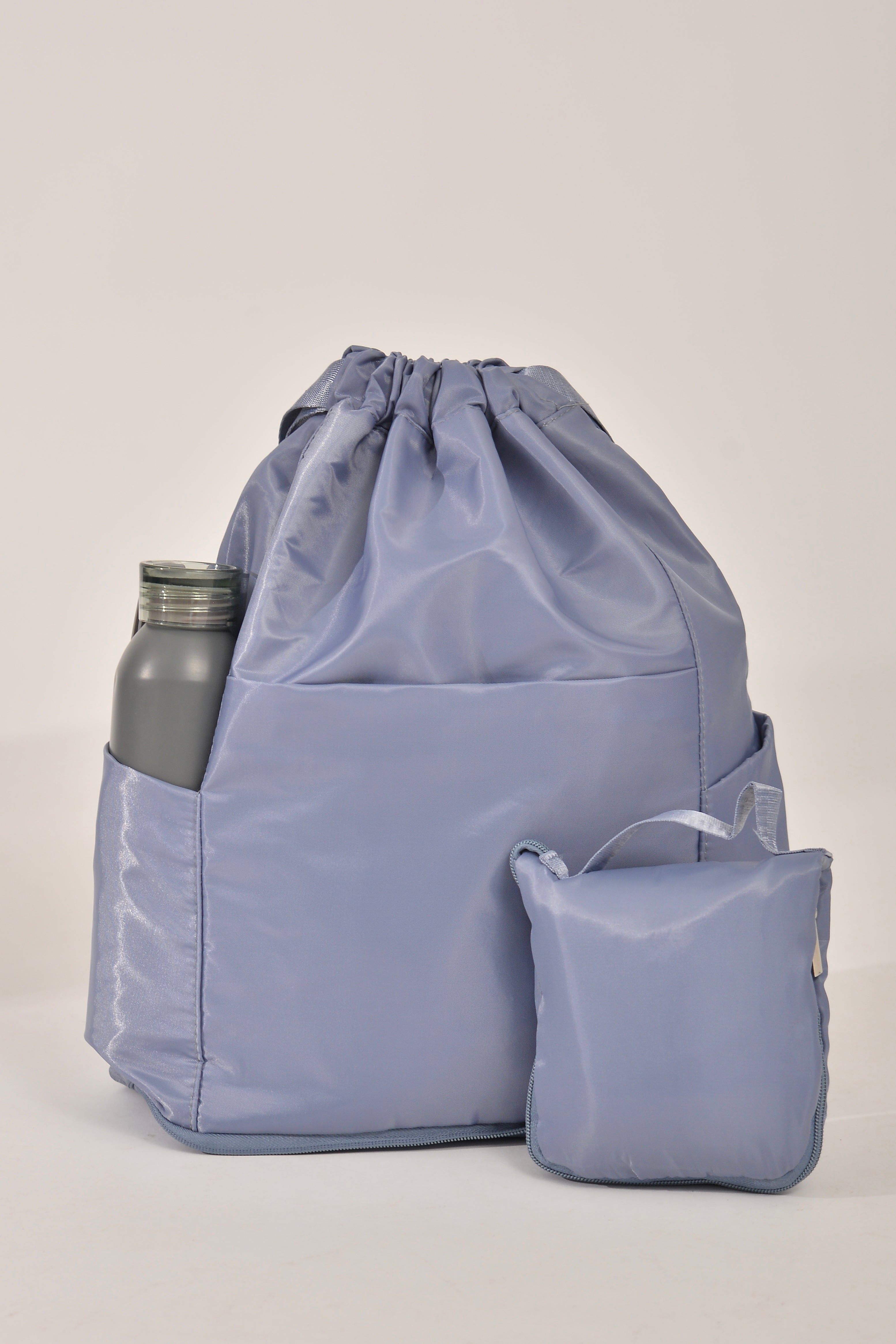Mochila Bolsa Saco Três Compartimentos Azul Impermeável