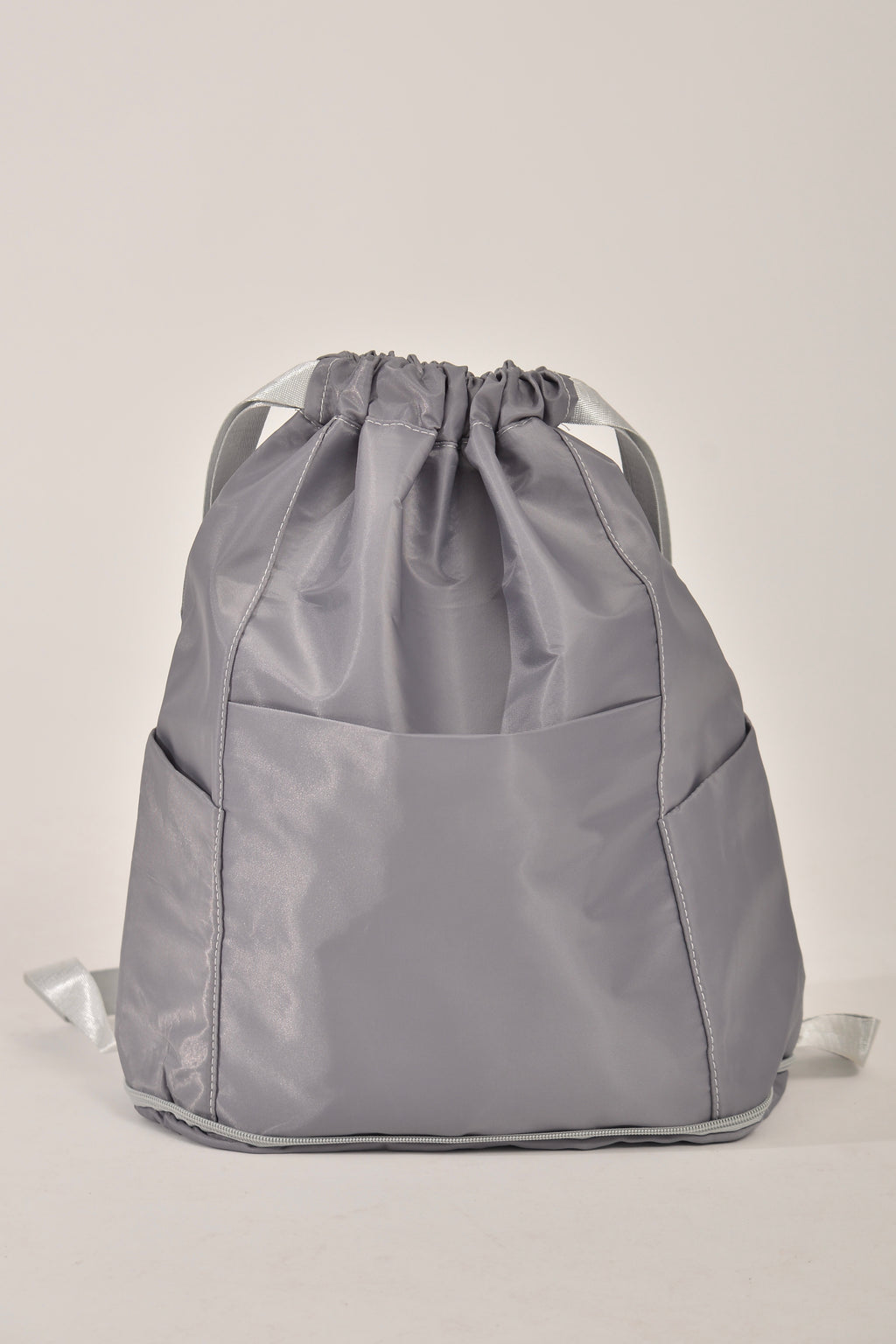Mochila Bolsa Saco Três Compartimentos Cinza Impermeável
