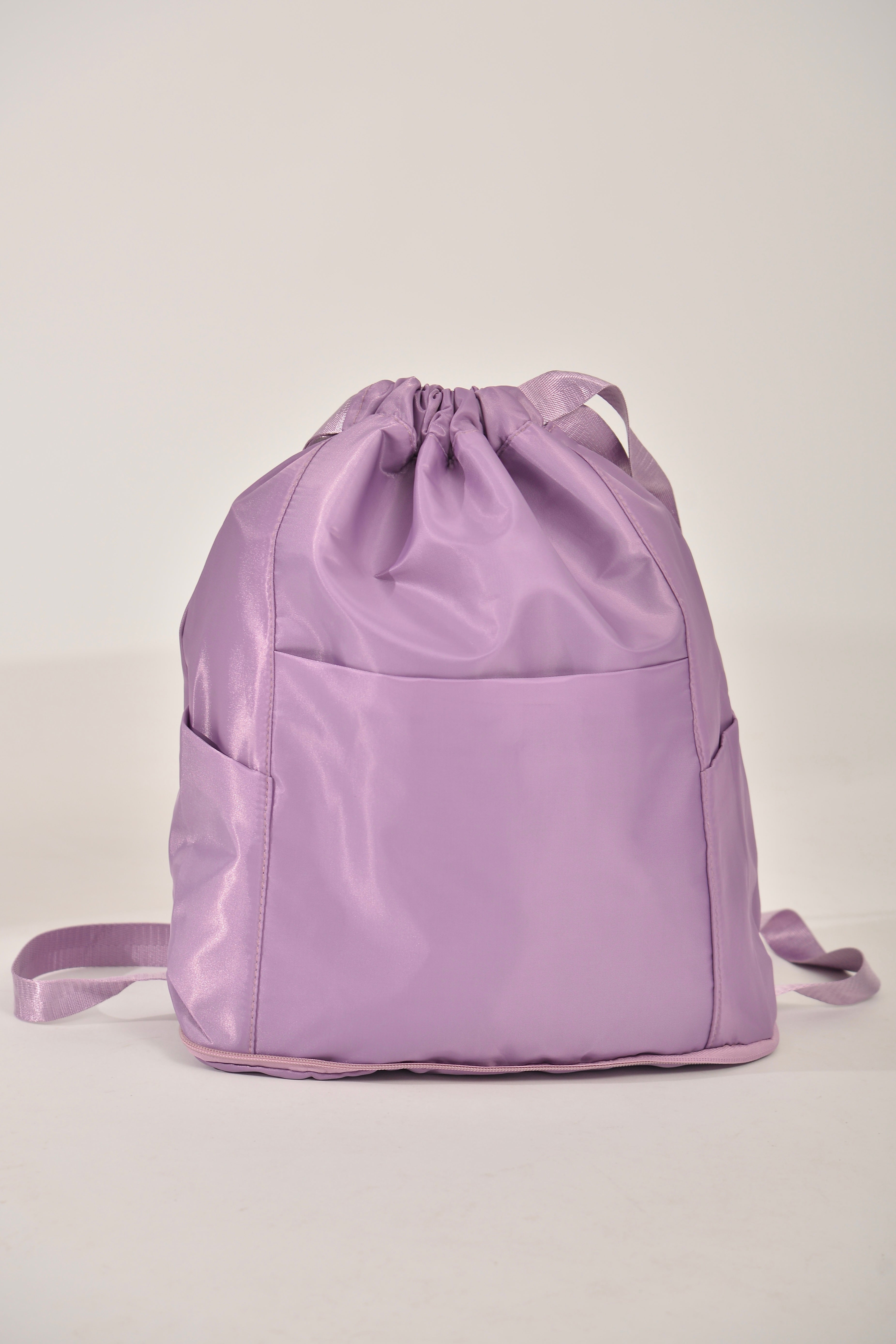 Mochila Bolsa Saco Três Compartimentos Lilás Impermeável