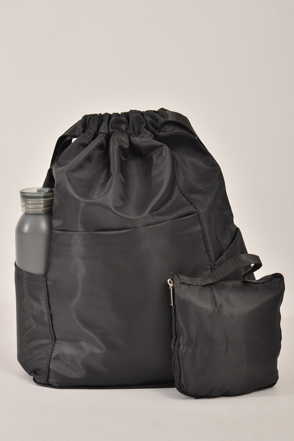 Mochila Bolsa Saco Três Compartimentos Preta Impermeável