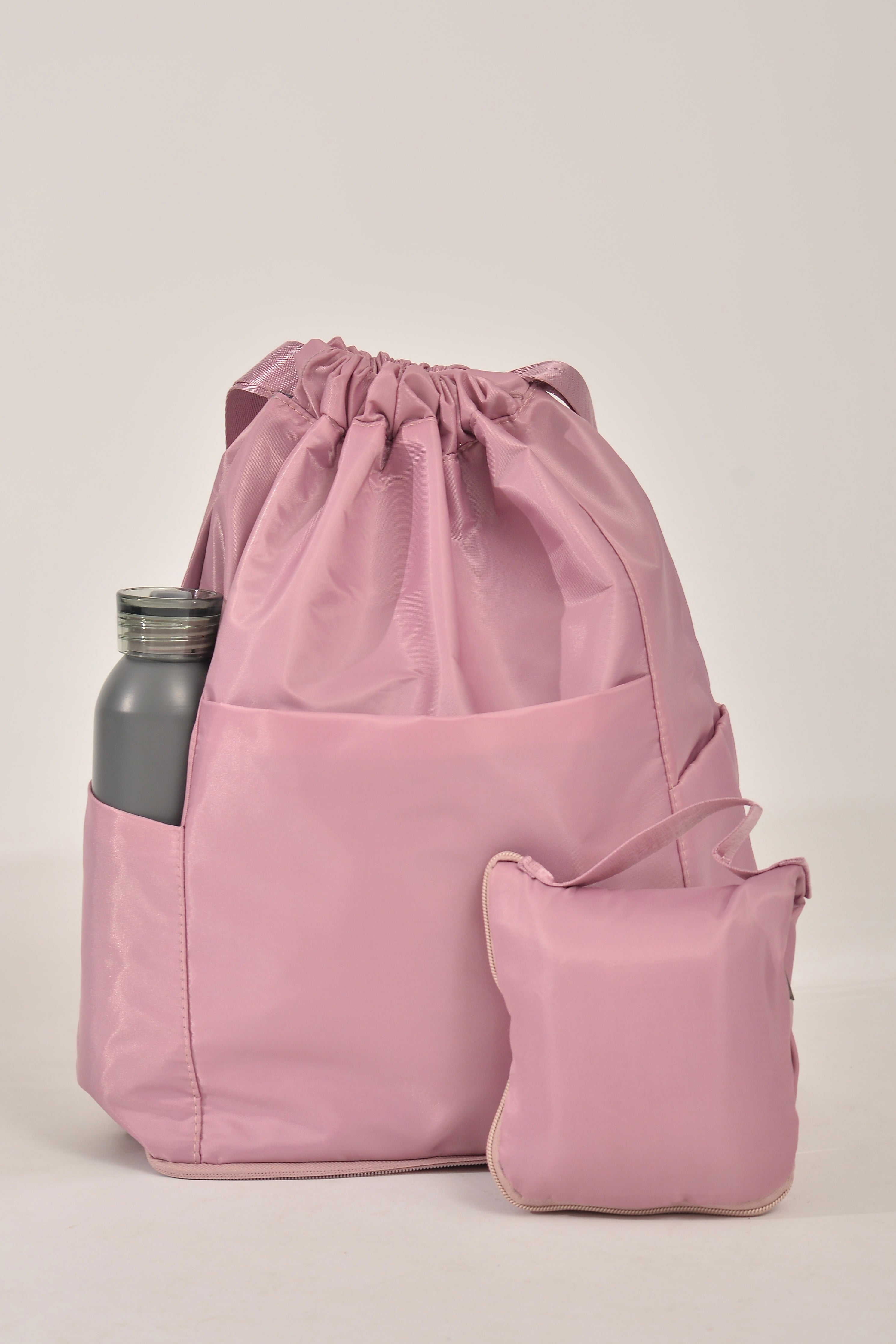 Mochila Bolsa Saco Três Compartimentos Rose Impermeável