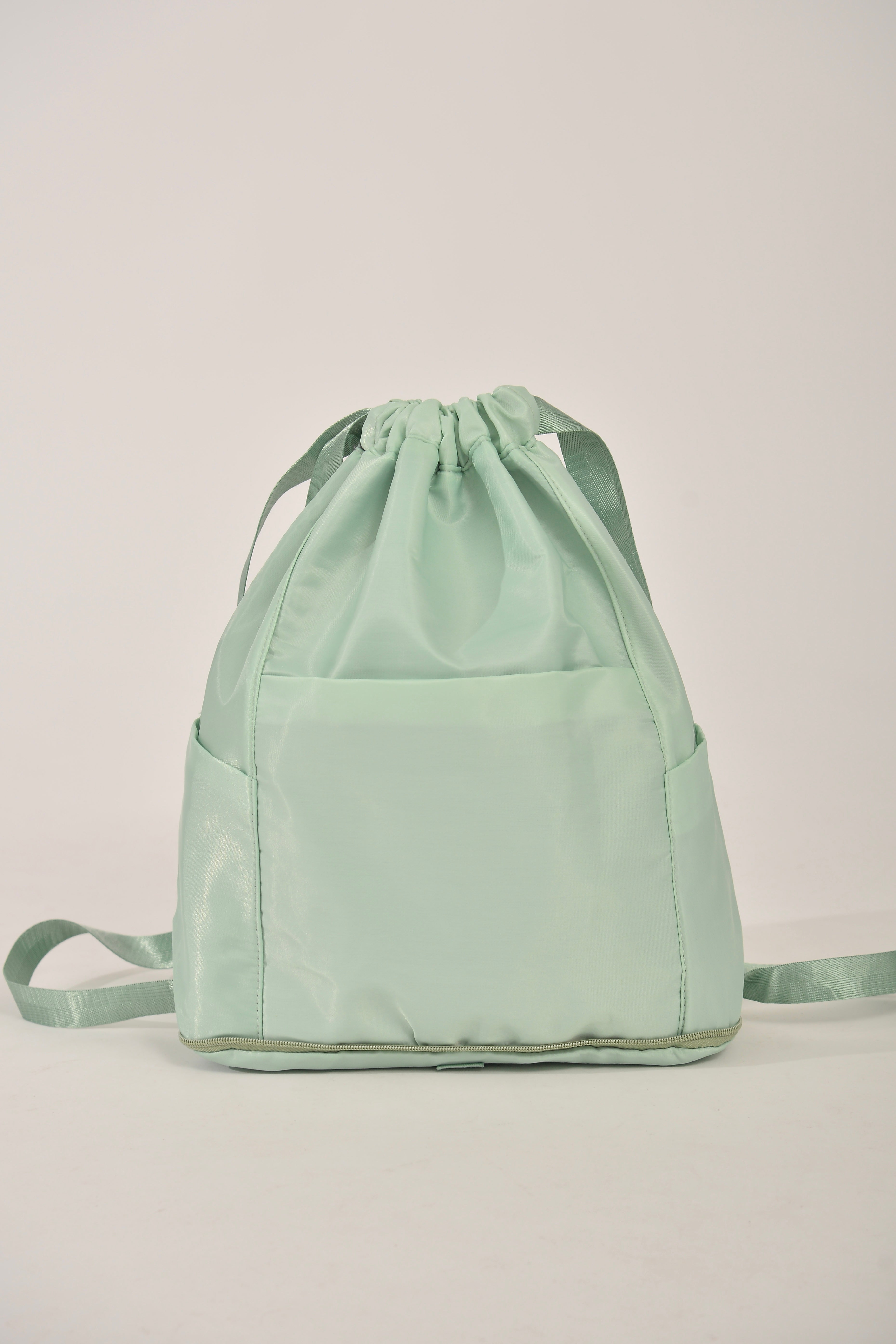 Mochila Bolsa Saco Três Compartimentos Verde Impermeável