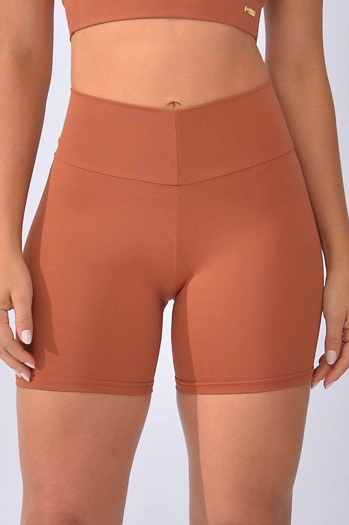 Short Fitness Básico Marrom Light