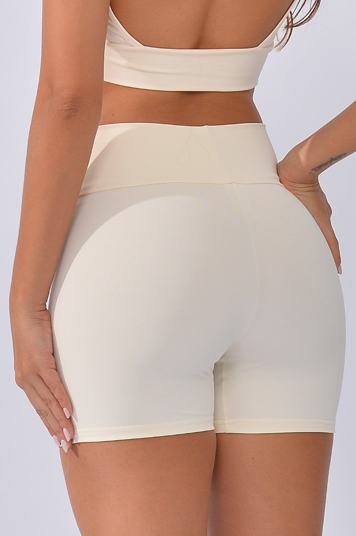 Short Fitness Básico Off White Light
