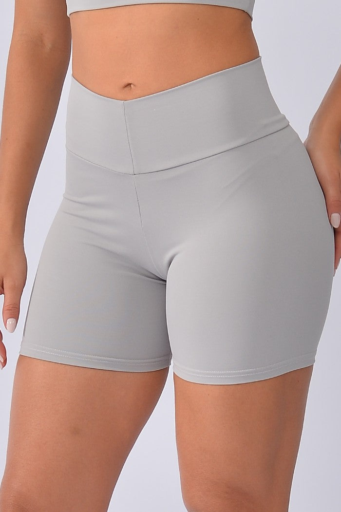 Short Fitness Básico Prata Light