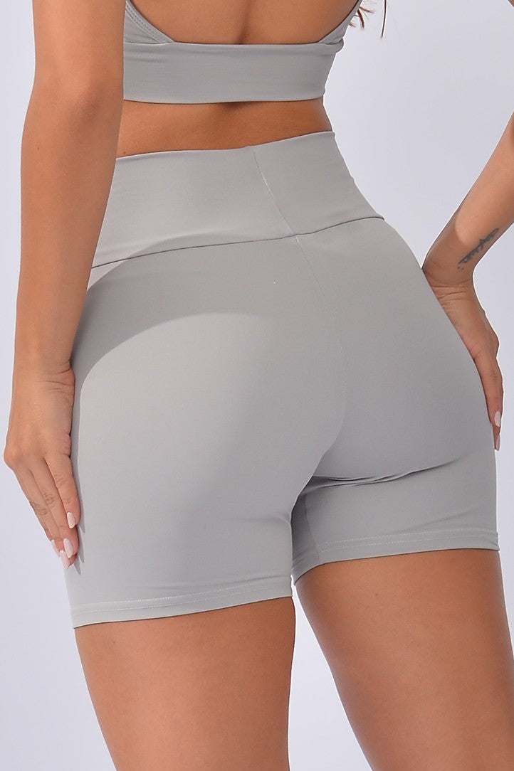 Short Fitness Básico Prata Light