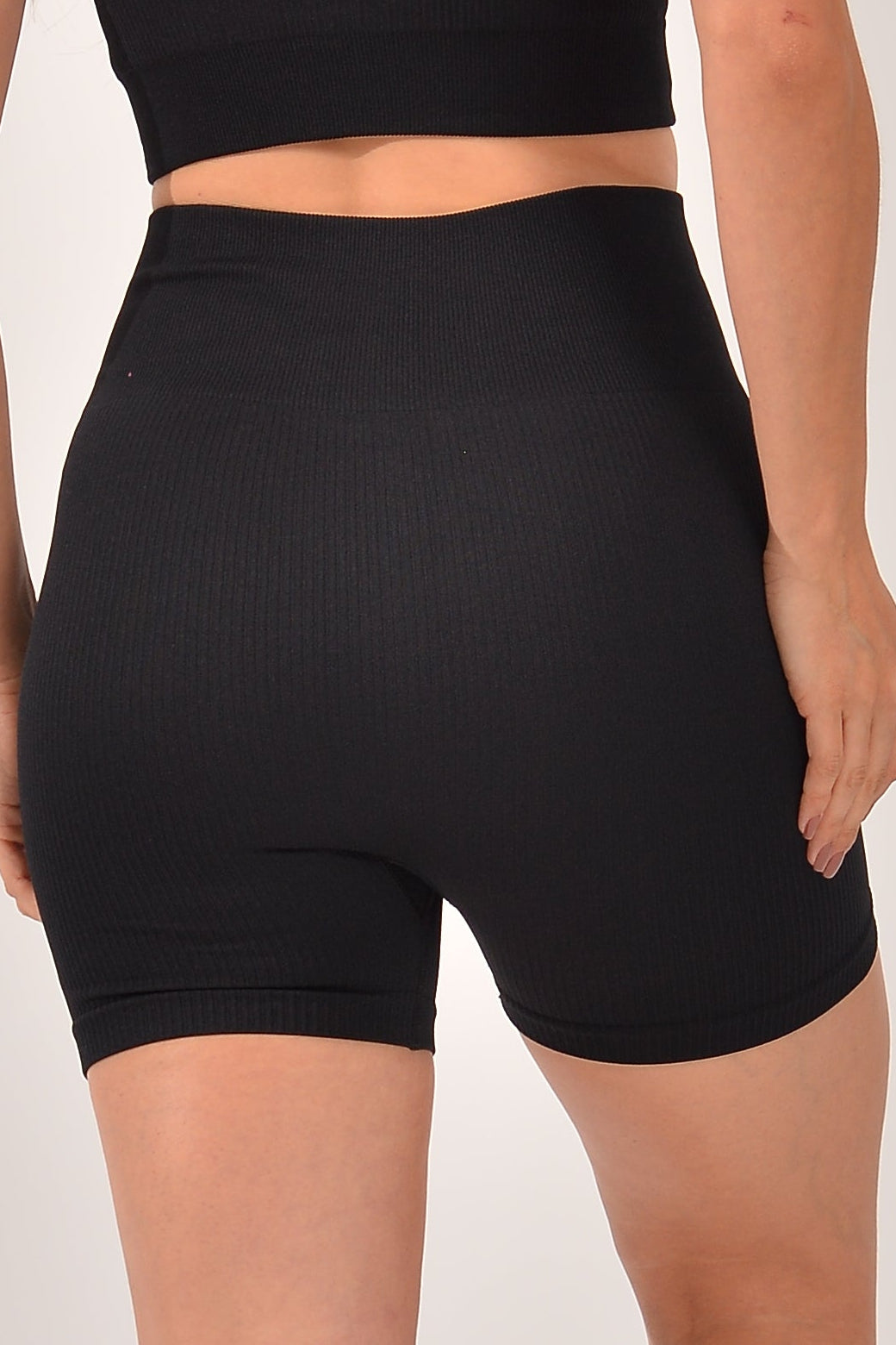 Short Fitness Cintura Alta Preto Lumine