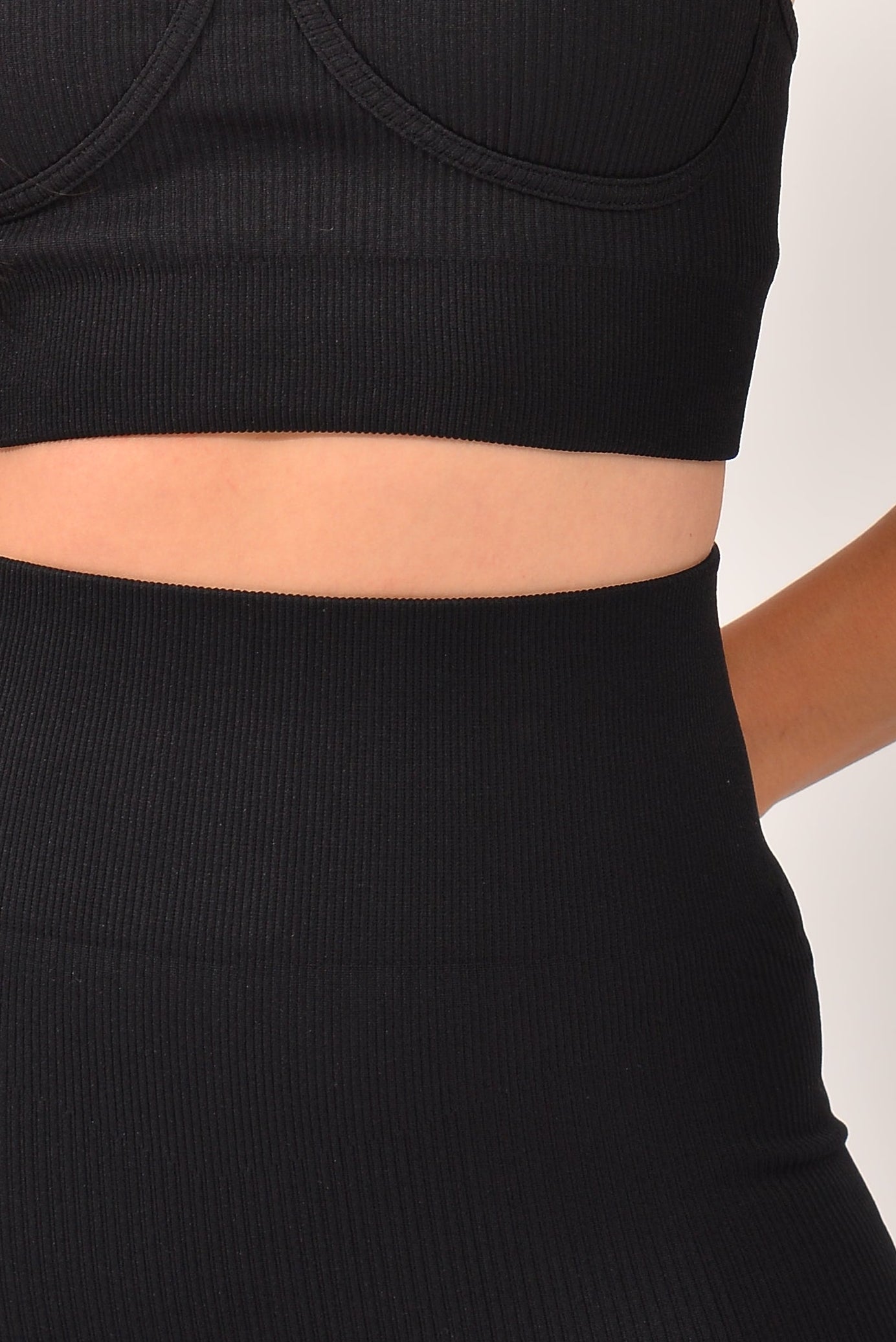 Short Fitness Cintura Alta Preto Lumine
