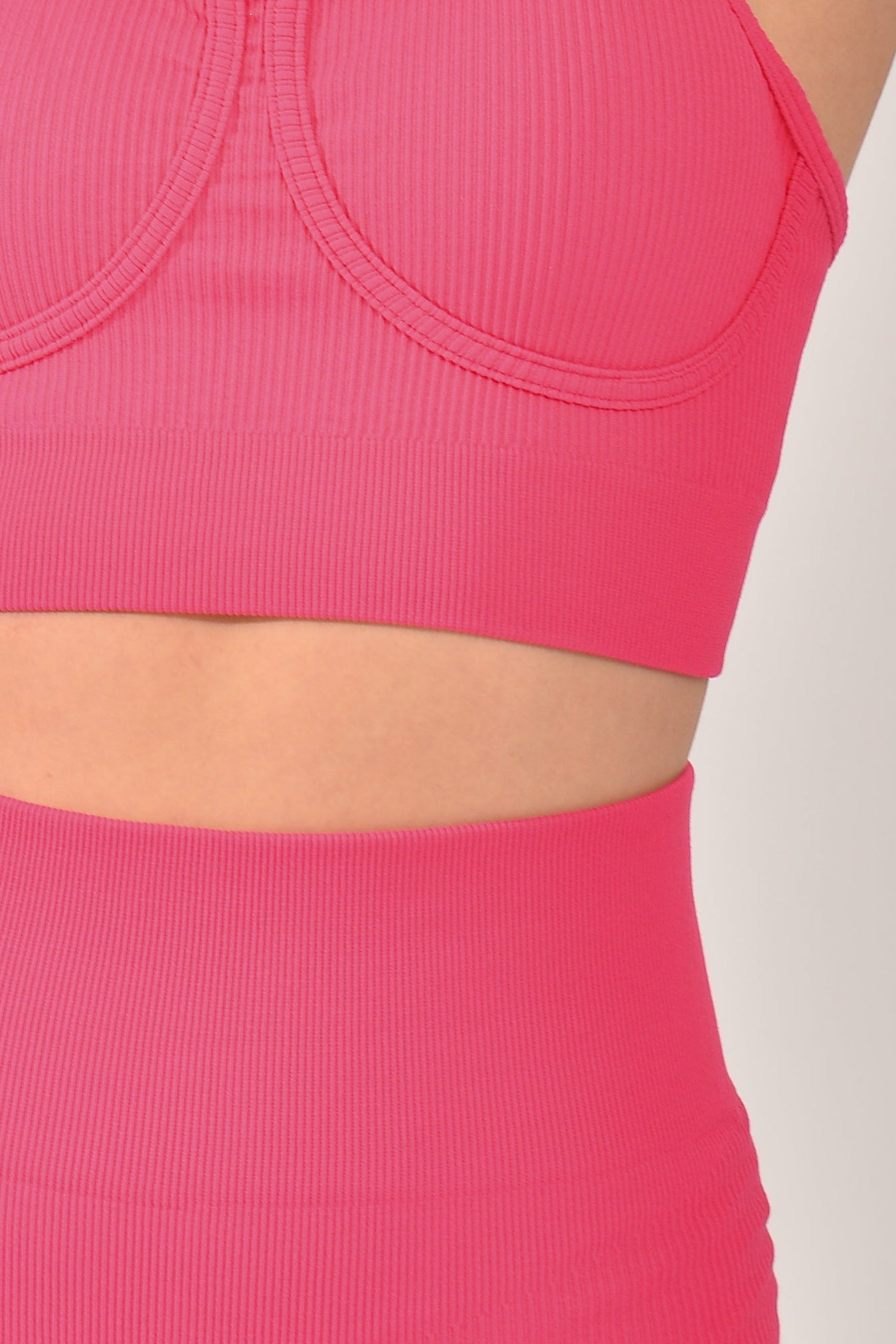 Short Fitness Cintura Alta Rosa Lumine