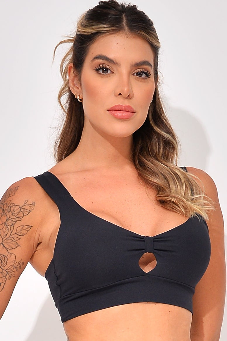 Top Com Bojo Fitness Preto - Center