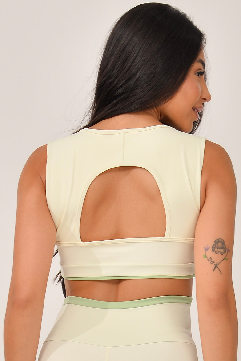 Cropped Recorte Costas Off White JuPxt