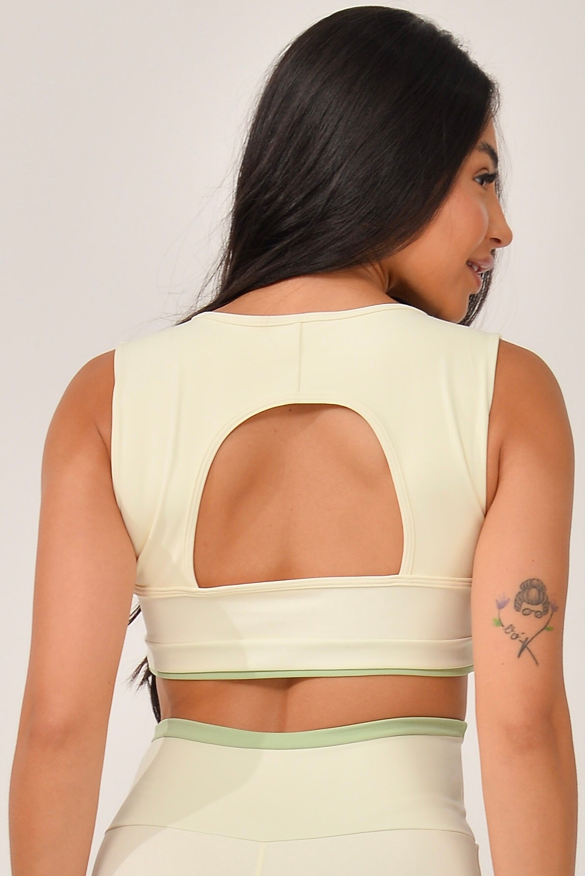 Cropped Recorte Costas Off White JuPxt