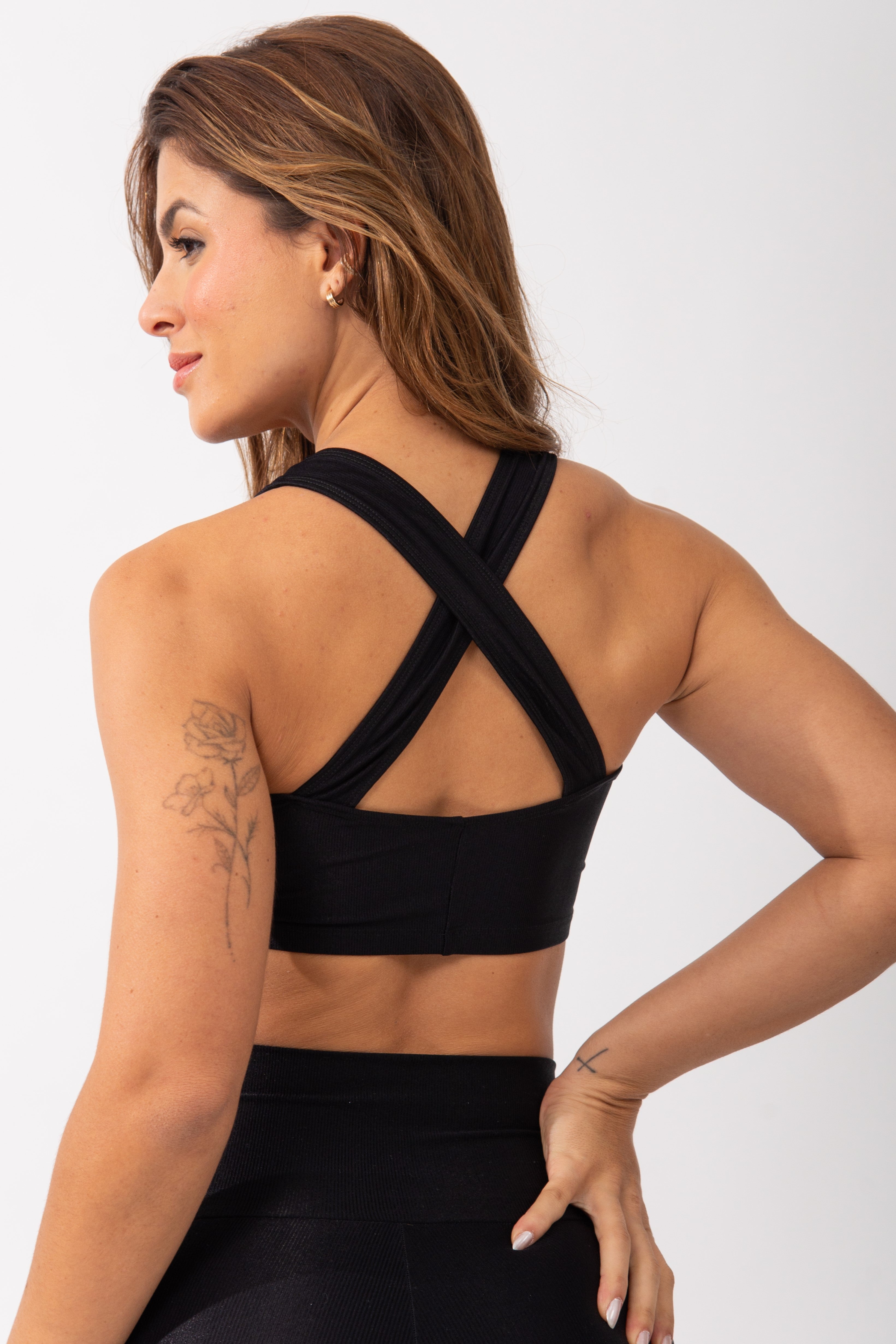 Top Fitness Com Bojo Preto Pure