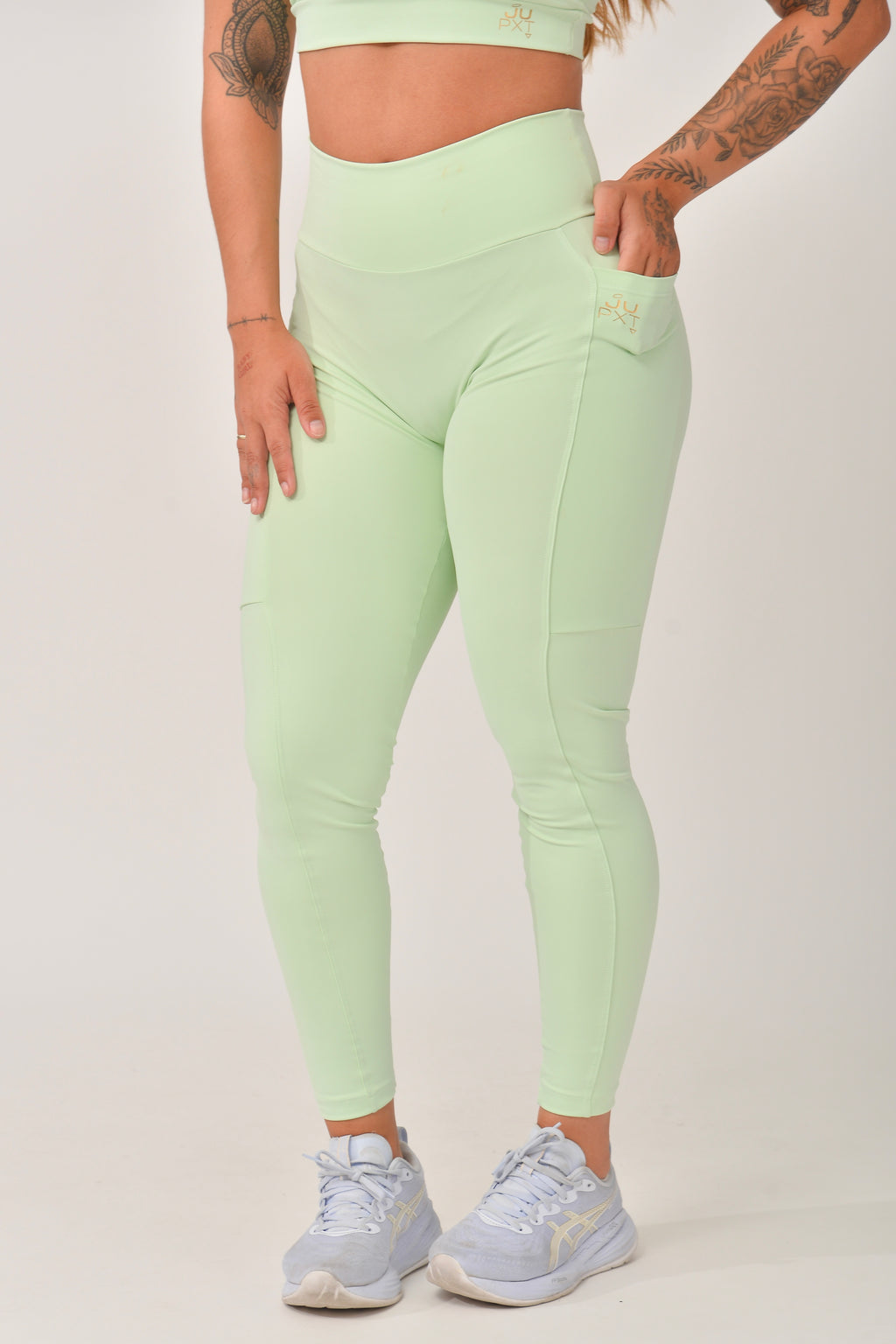 Legging Com Bolso Básica Verde JuPxt