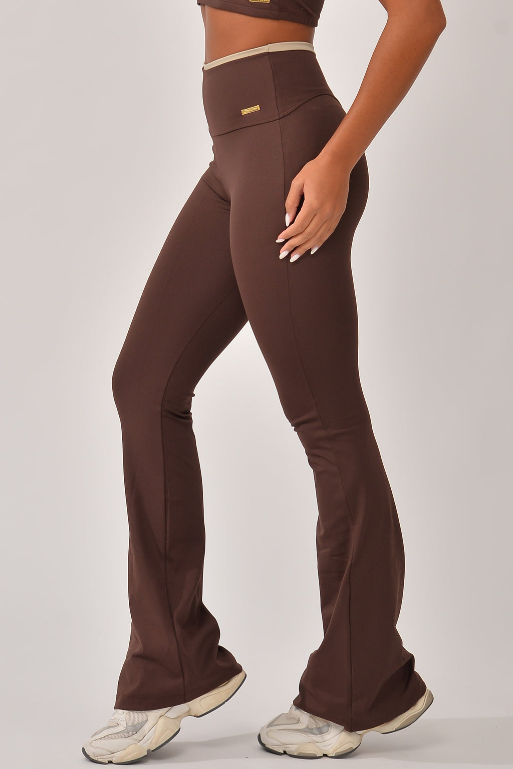 Calça Flare Marrom RIse