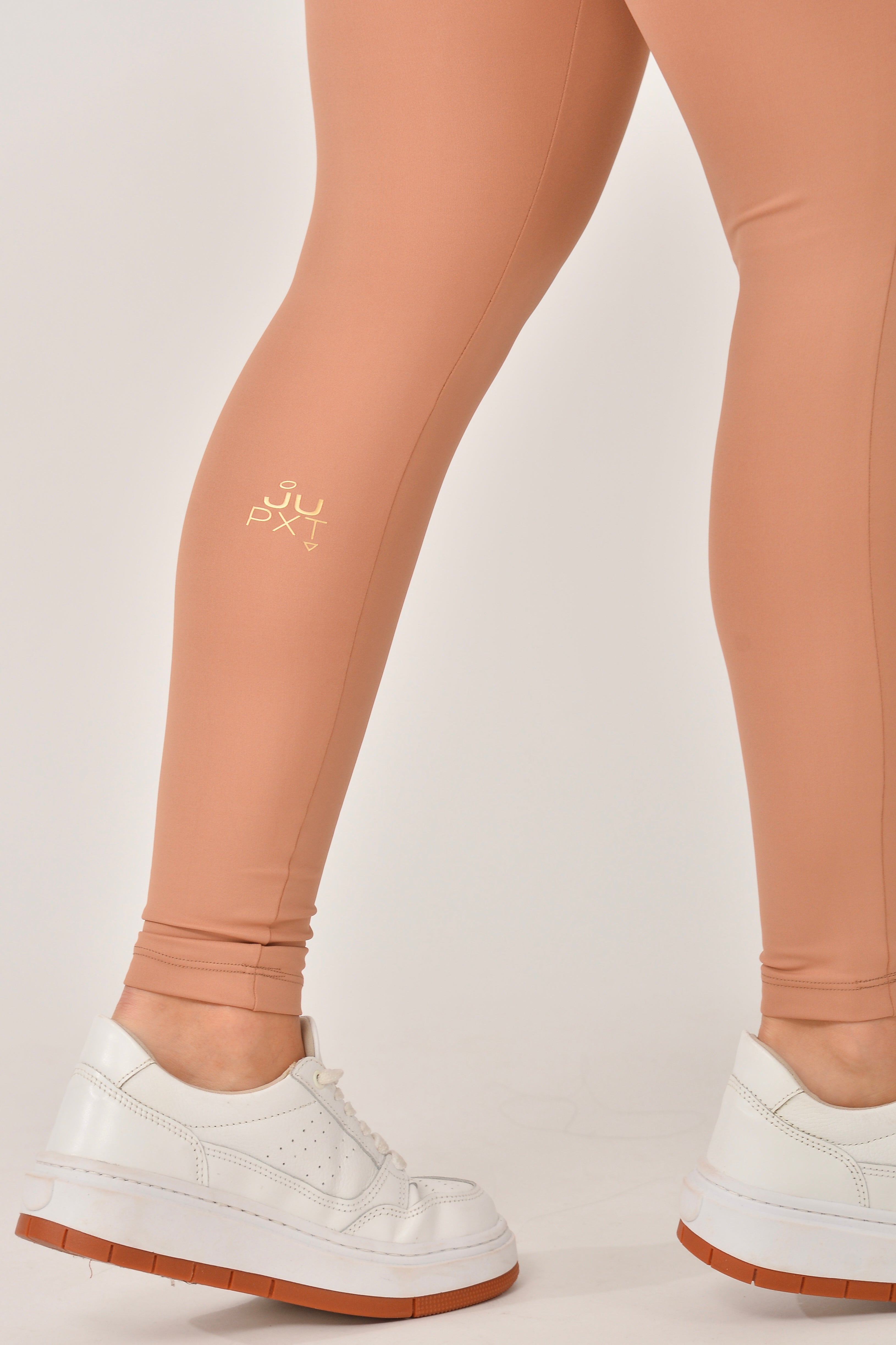 Legging Cós Transpassado Marrom e Rosa Duo JuPxt