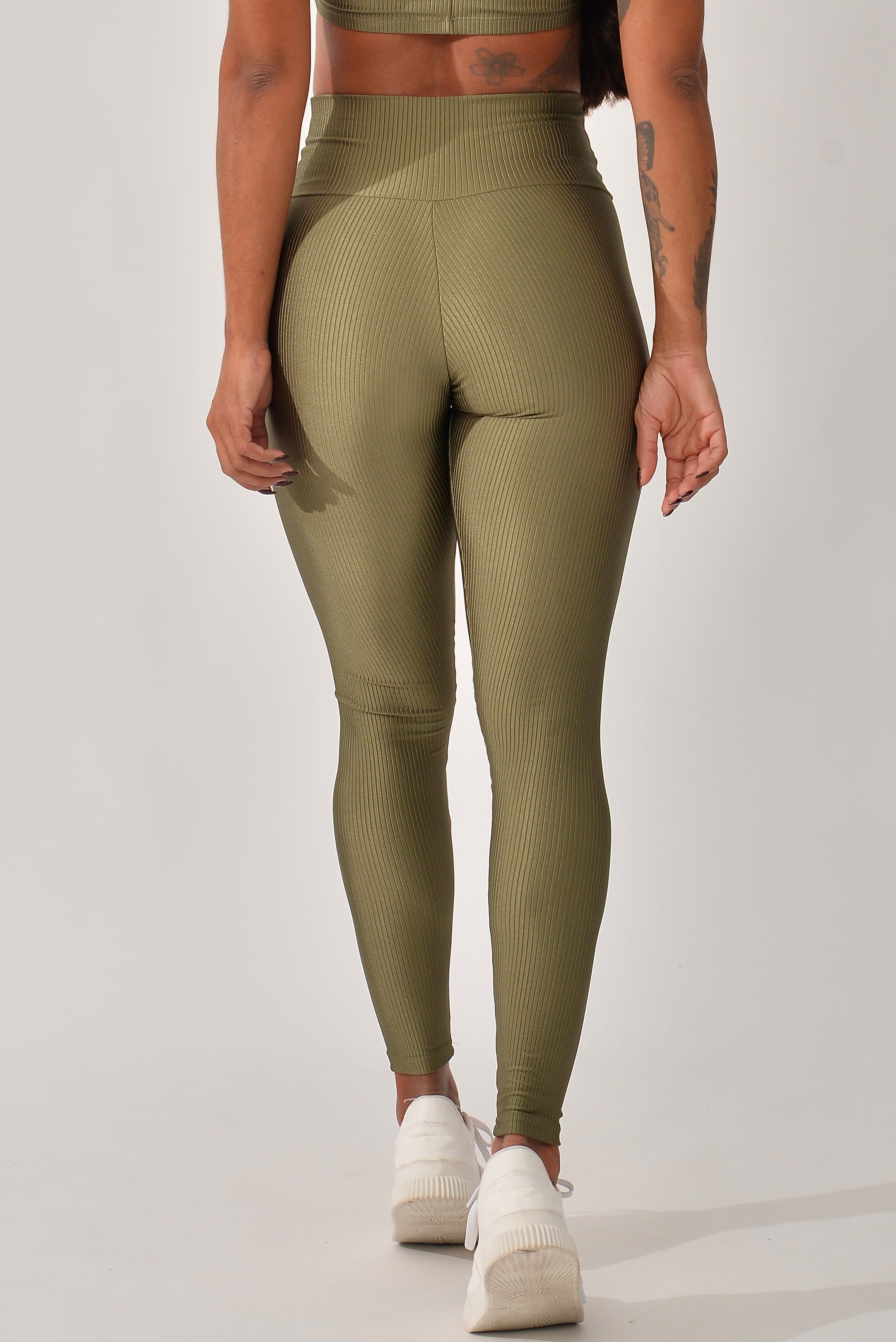 Legging Fitness Cintura Alta Verde Prada