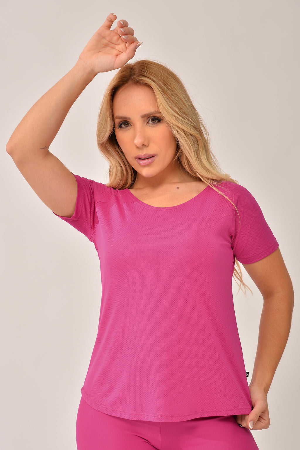 Blusa Fitness Rosa Fúcsia Air Dry Fit