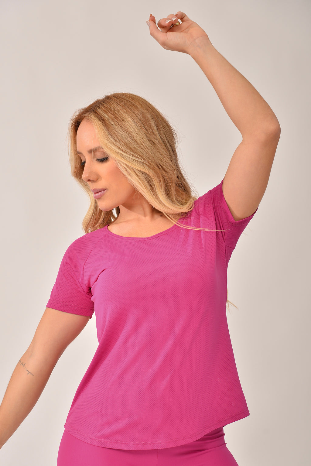 Blusa Fitness Rosa Fúcsia Air Dry Fit