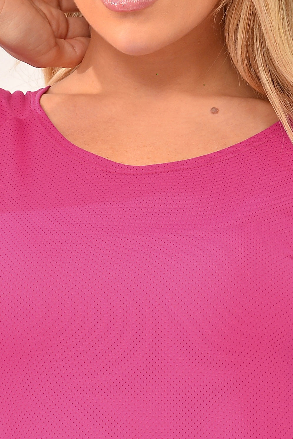 Blusa Fitness Rosa Fúcsia Air Dry Fit