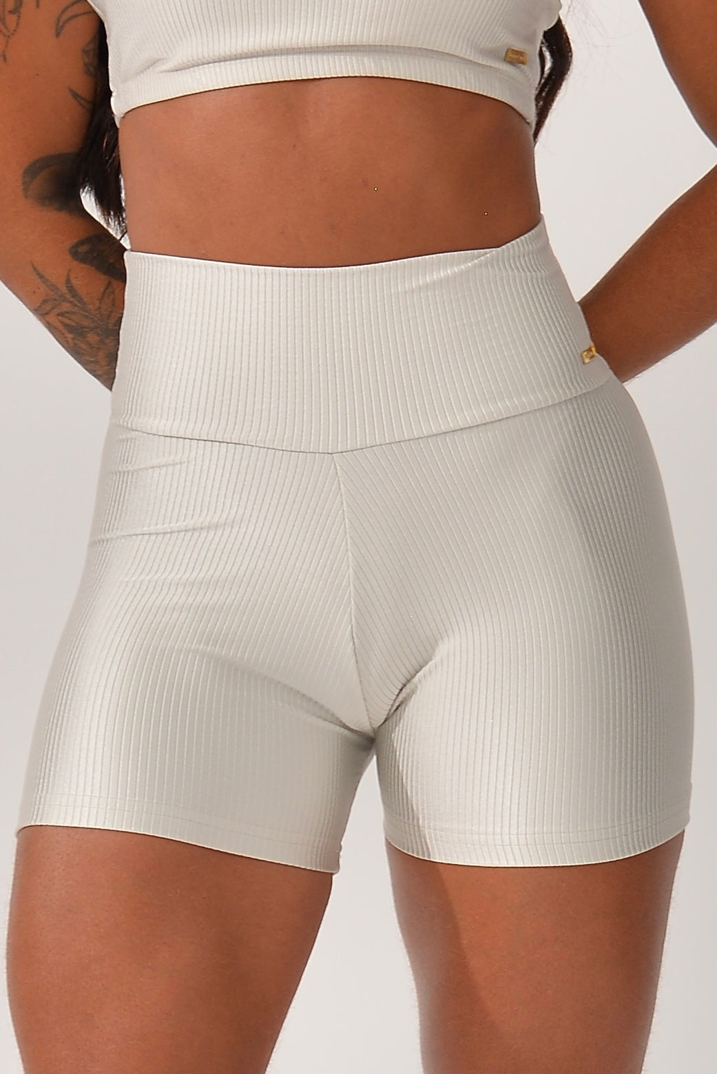 Short Fitness Cintura Alta Off White Prada