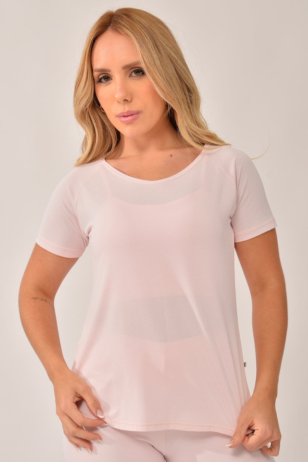 Blusa Fitness Rosinha Air Dry Fit