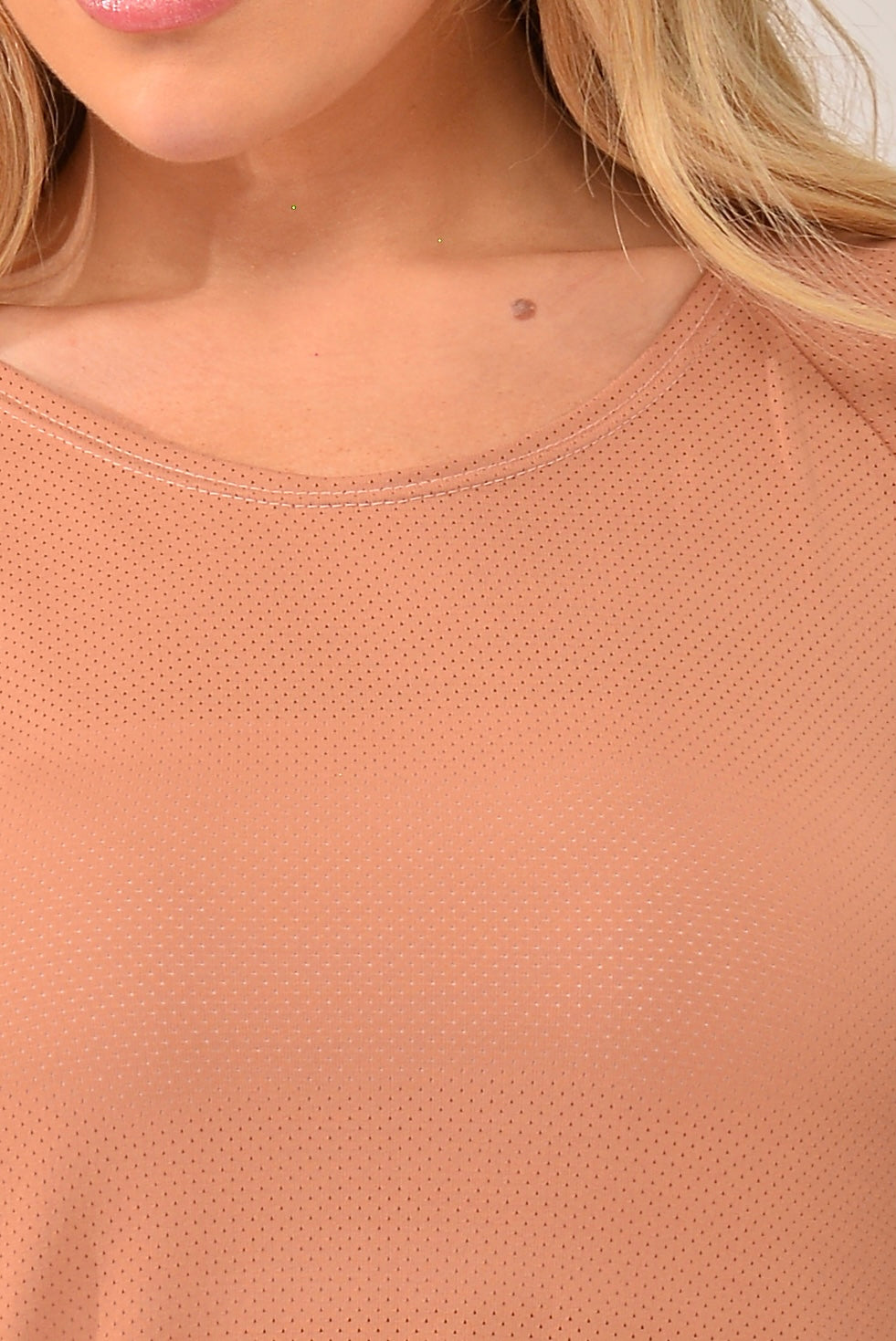Blusa Fitness Marrom Claro Air Dry Fit