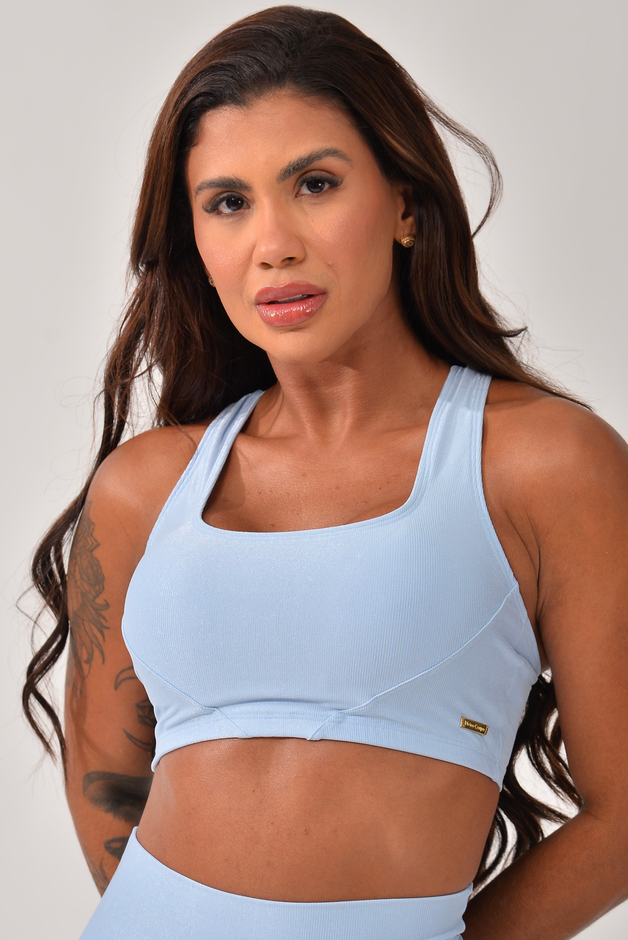 Top Fitness Com Bojo Azul Pure