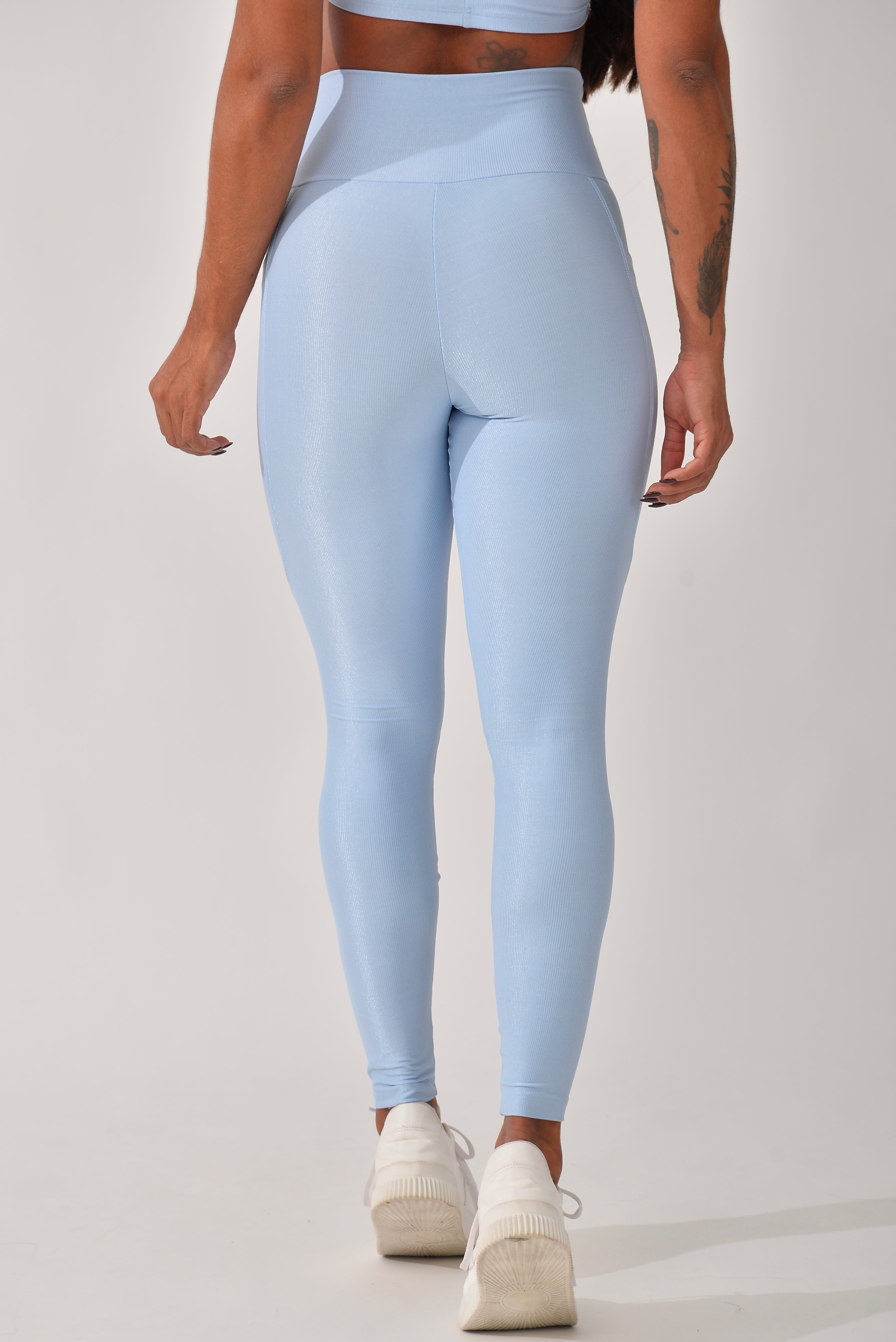 Legging Fitness Com Bolso Azul Pure